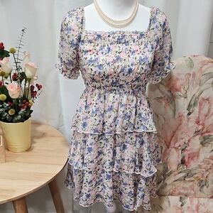 Floral Ruffle Dress
